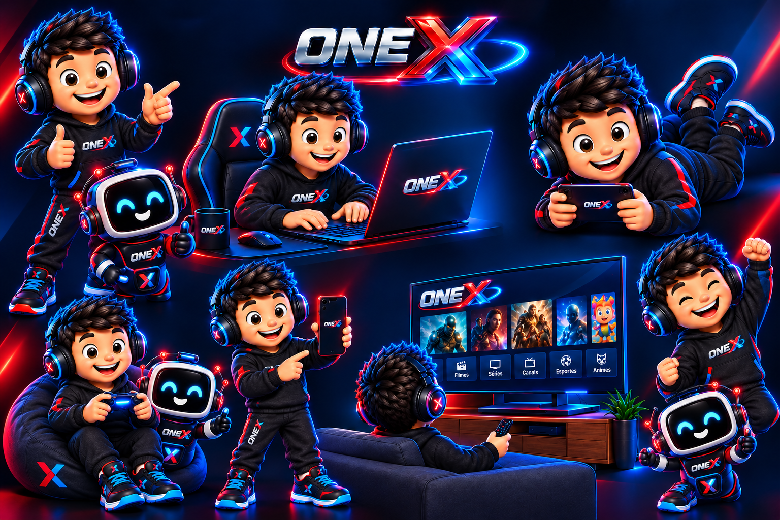 OneX com séries e entretenimento